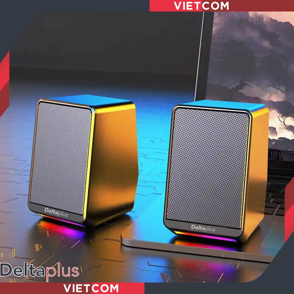 Loa Máy Tính 2.0 Deltaplus TS38 | RGB – Bộ sản phẩm gồm 2 loa