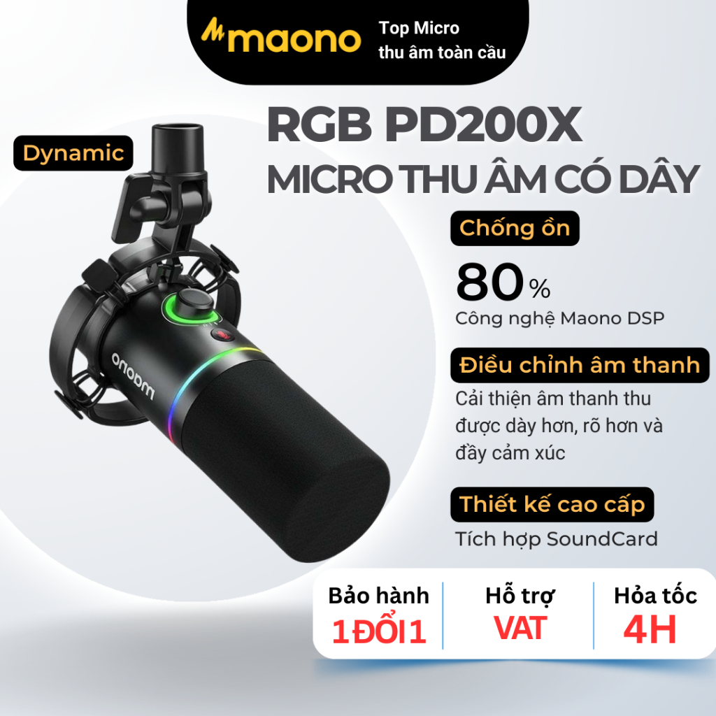 Micro Maono PD200X cho họp online và gaming